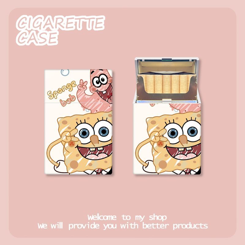 Cute SpongeBob Cigarette Case  - đánh giá và giá Manga Storage Box