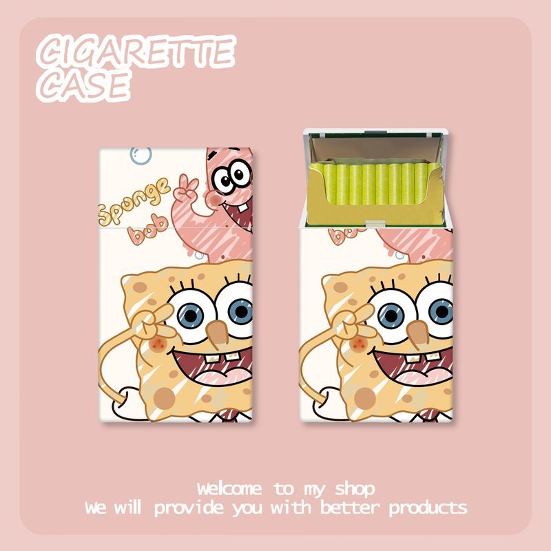 Cute SpongeBob Cigarette Case  - đánh giá và giá Manga Storage Box